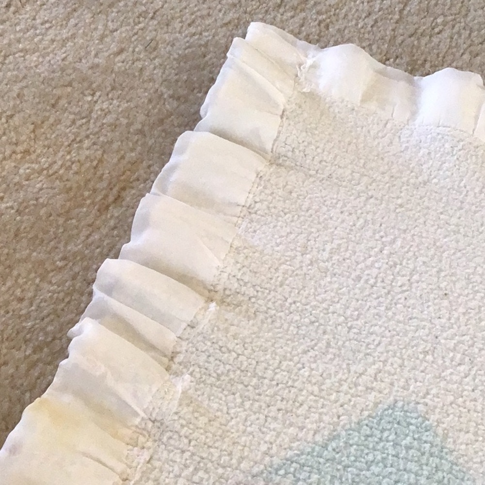 Vintage Baby Blanket, 29” x 29”, 1970s - Picture 7 of 14
